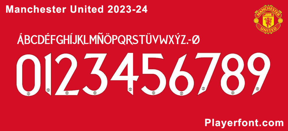 Manchester United 2023-24 Font