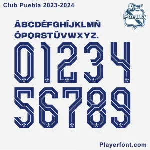 Club Puebla 2023-2024 Font Download