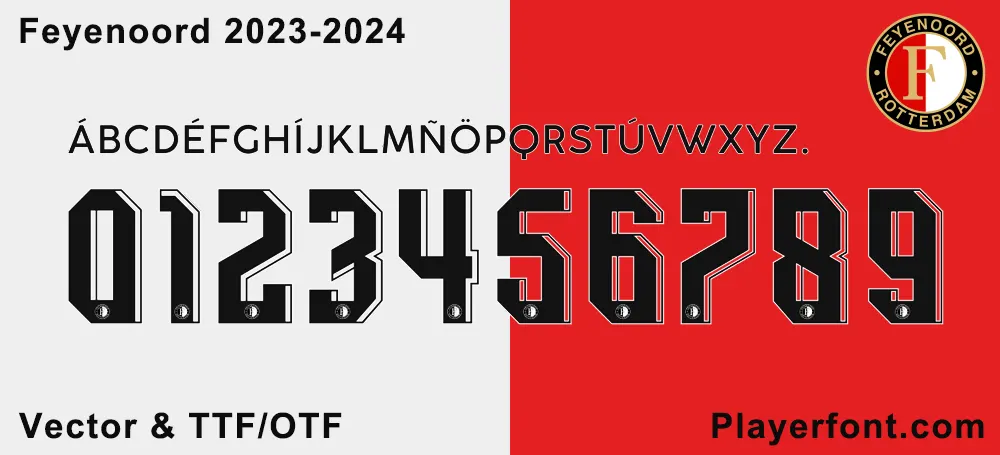 Feyenoord 2023-2024 Font Download