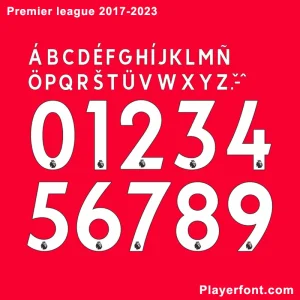2017-2022 Premier league Font