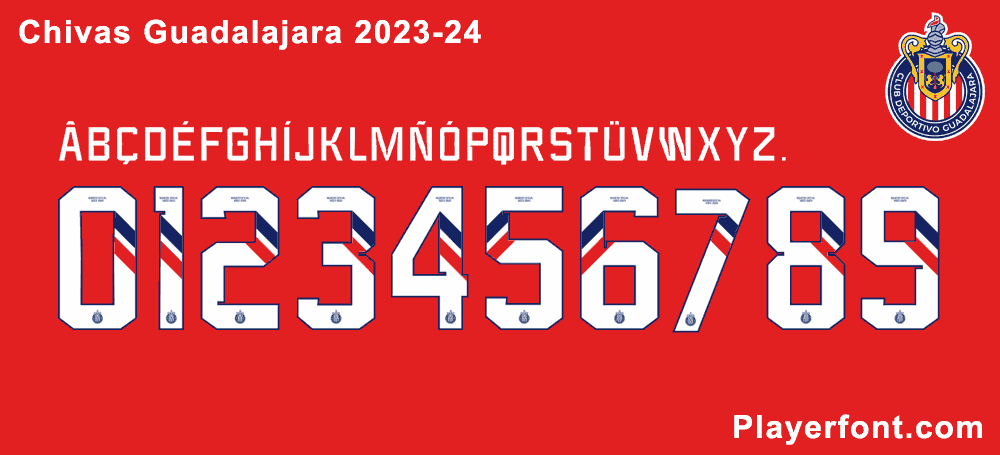 Chivas Guadalajara 2023-24 Font Download