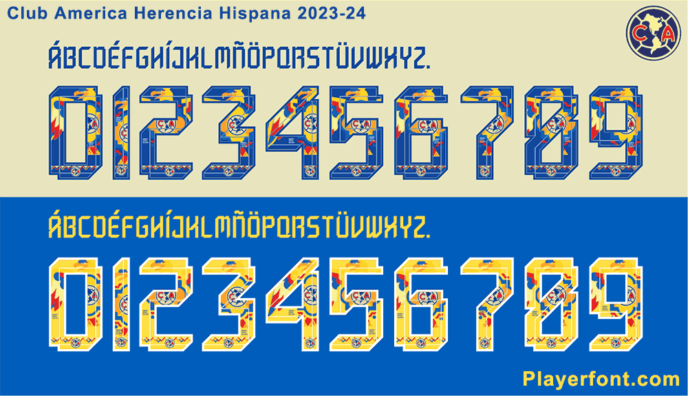 Club America 2023-2024 Font