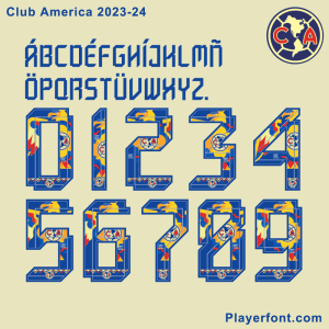 Club America Herencia Hispana 2023-24 Font