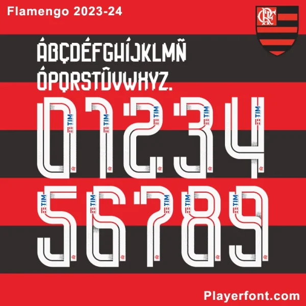 Flamengo 2023-2024 Font Download