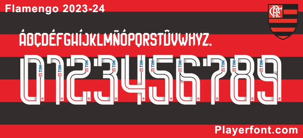 Flamengo 2023-2024 Font Download