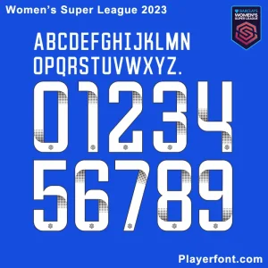 Women's Super League 2023-24 Font Download