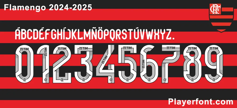 Flamengo 2024-25 Font