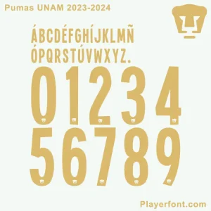 Pumas UNAM 2023 2024 Font Download
