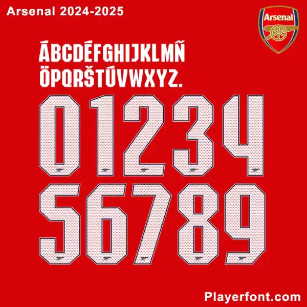 Arsenal 2024-2025 Font Download
