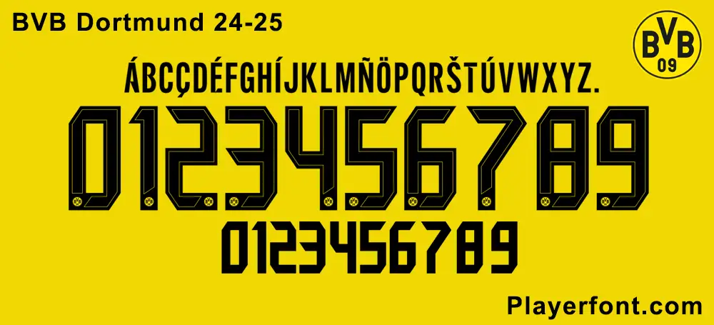 BVB Dortmund 24-25 Font Download