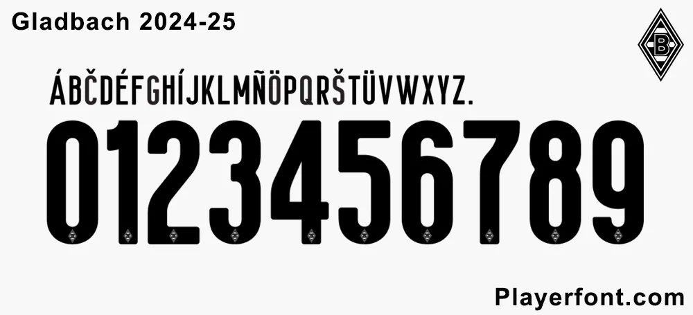 Gladbach 2024-2025 Font