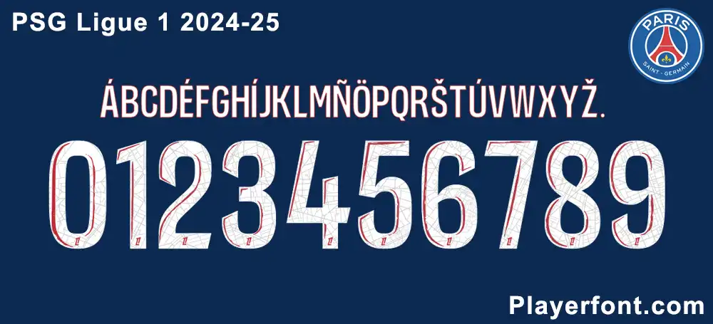 PSG Ligue 1 2024-25 Font Download