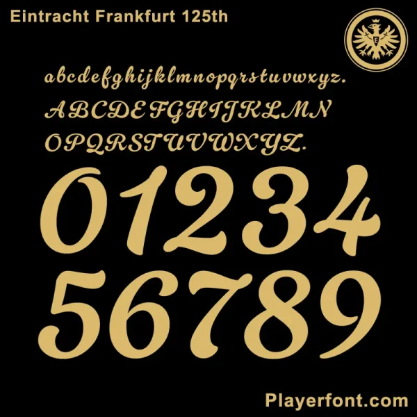 Eintracht Frankfurt 125th Font Download