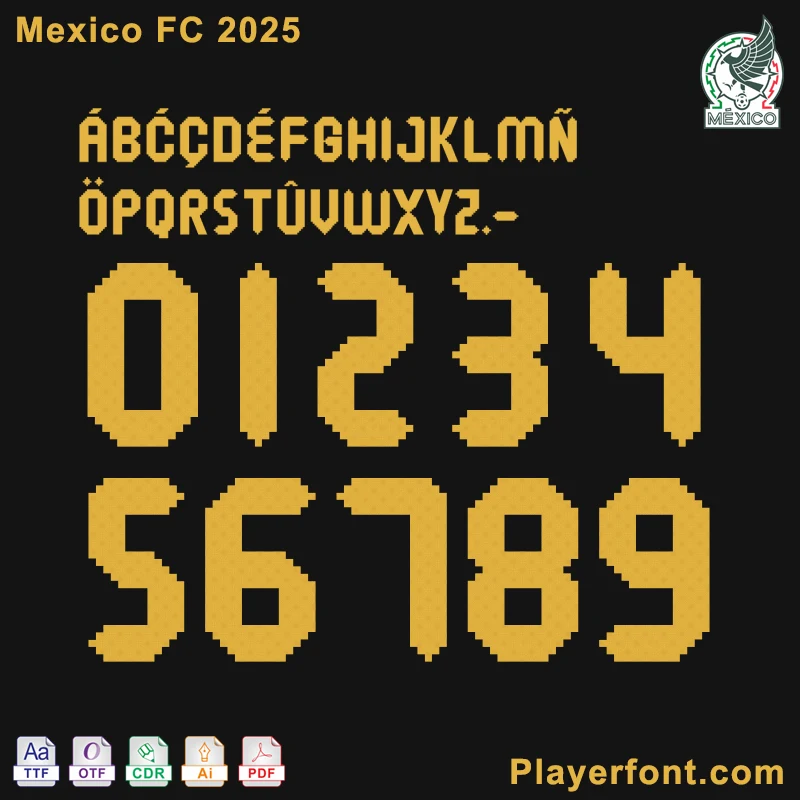Adidas Mexico 2025 Font Preview - TTF, OTF, CDR, PDF Vector Files