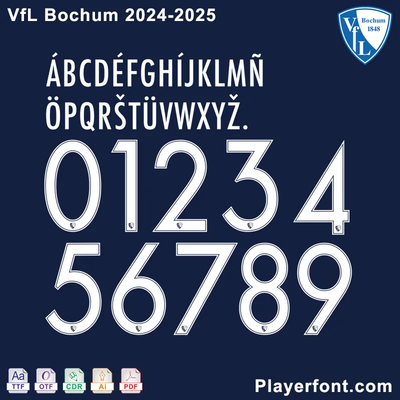 VfL Bochum 2024-25 Font Download Preview