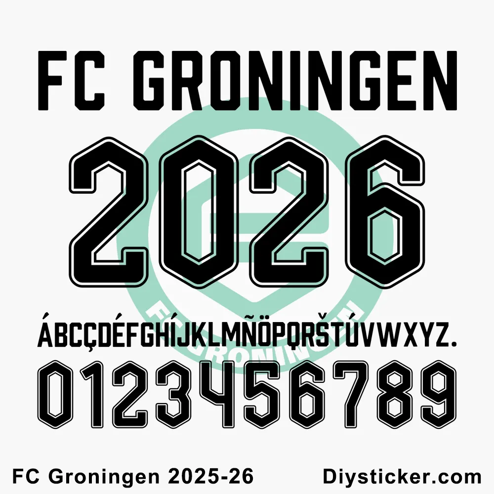 FC Groningen 2025-2026 Official Font Download - TTF, OTF, CDR Formats