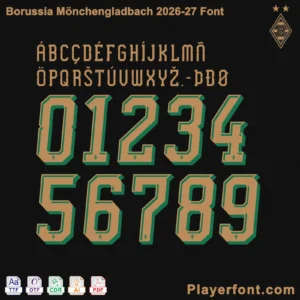 Borussia Mönchengladbach 2026-2027 Font Kit Download Files