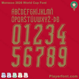 Download Morocco 2026 World Cup font files